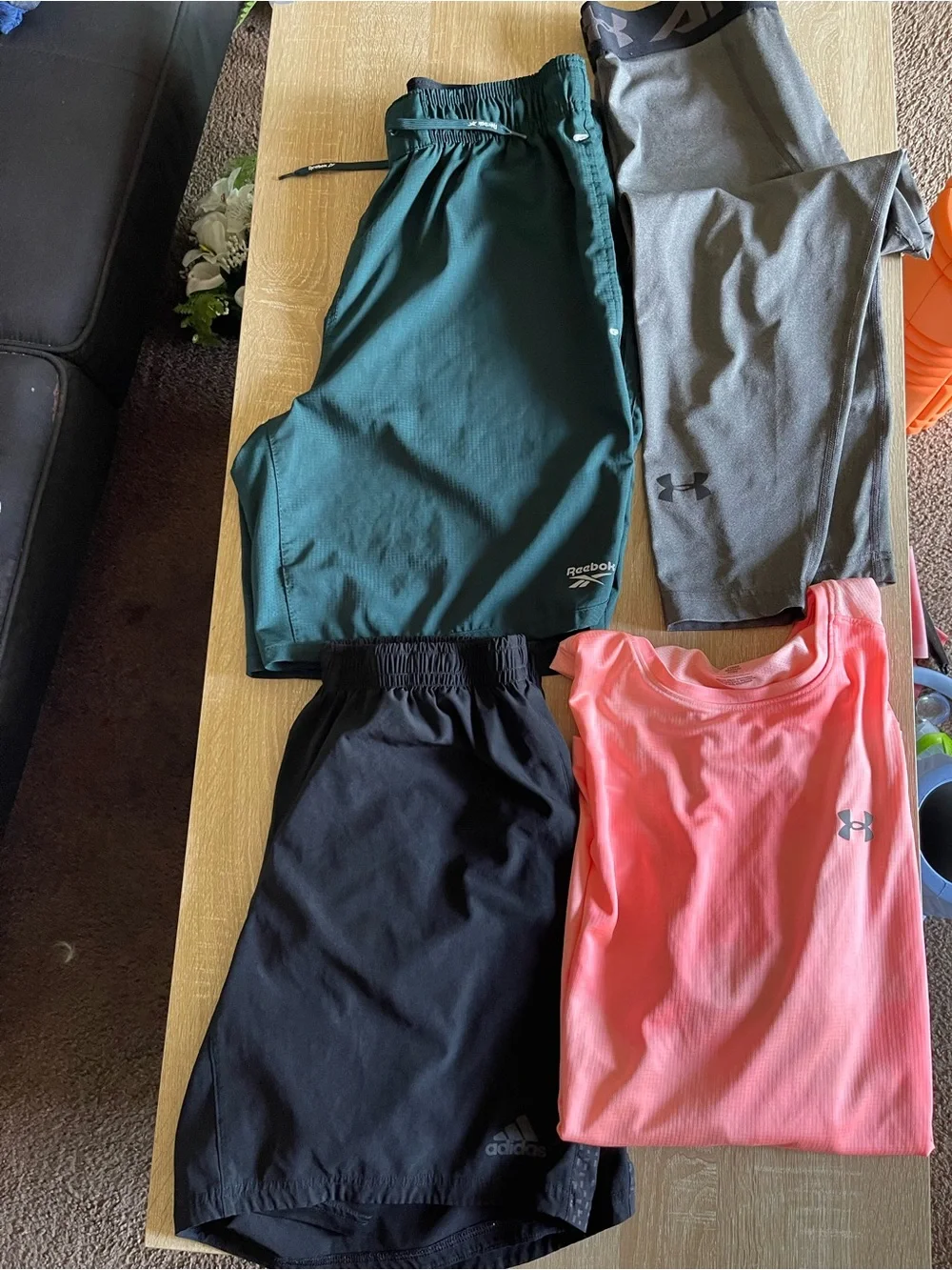 Gym Men’s Lot Of Shorts Shirt Medium Bundle